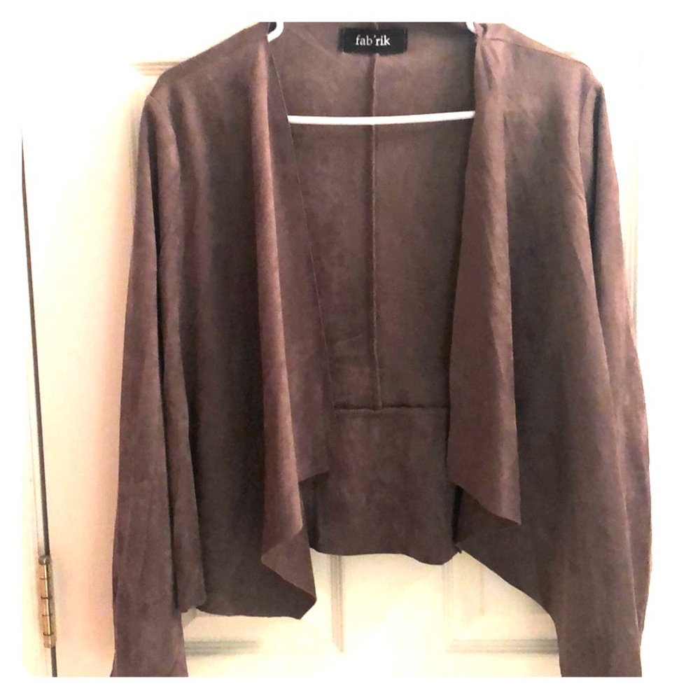 NWOT FAUX Suede Blazer- Large